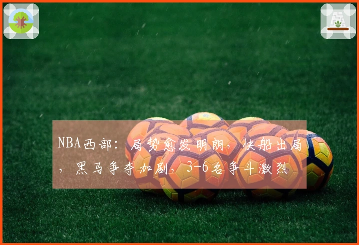 NBA西部：局势愈发明朗，快船出局，黑马争夺加剧，3-6名争斗激烈